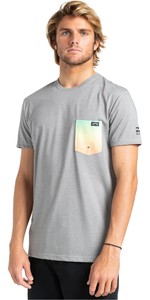 T-shirt Da Uomo Billabong 2022 Con Tasca Squadra W4eq06 - Grigio Mélange